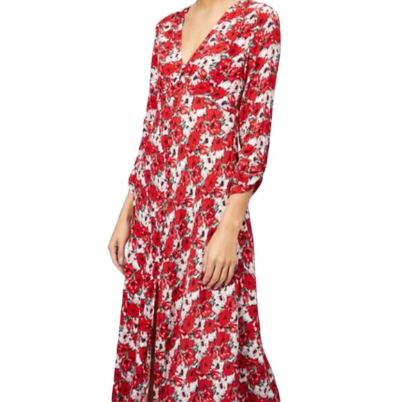 RIXO London Katie Diana Floral Midi Dress Medium - Picture 2 of 8